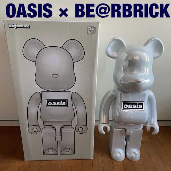 OASIS × BE@RBRICK BE@RBRICK OASIS 1000% ホワイトクローム WHITE CHROME