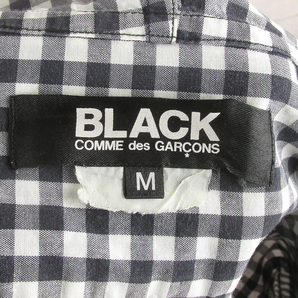 MAS6079 BLACK COMME des GARCONS ブラック コムデギャルソン フード付きシャツ Mの画像3