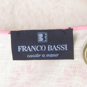 MYO11200 FRANCO BASSI フランコバッシ リネン チーフ 極美品（クリックポスト可）の画像2