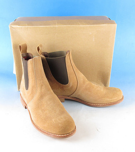 MFF10937 SEVEN BY seven baiHORSEHIDE SUEDE BOOT Horse Hyde Chelsea boots side-gore boots 9/27 natural Brown unused 