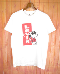 LST7169 LEVI'S リーバイス スヌーピー Tシャツ S 白 極美品（クリックポスト可）