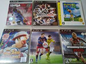 PS3 スポーツ ソフト 6本セット FIFA ウイイレ プロスピ パワプロ NBA みんなのゴルフ