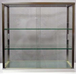 新品業務用 ガラスショーケース W４５cm 都内23区送料1,000円 店舗ディスプレイ用 コレクションケースとしても