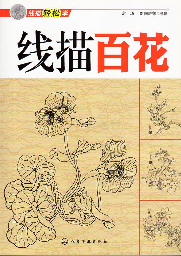 9787122170453 Dibujo lineal Cien flores Dibujo lineal Fácil aprendizaje Base de dibujo blanco Libro para colorear para adultos Materiales creativos Pintura china Libro chino, arte, Entretenimiento, Cuadro, Libro de técnicas