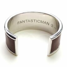 C0345SW 未使用品 FANTASTIC MAN/バングル ブラウン×シルバー シルバー925 BANGLE 324 レザー ファンタスティックマン メンズ _画像4