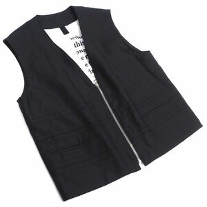 C03244 Новый Ensou./ Linen Vest [размер: L] черный Ensou