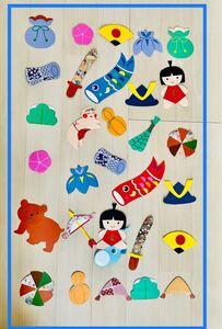 壁面飾り ハンドメイド 端午の節句 こどもの日 吊し飾り30 こいのぼり 5月