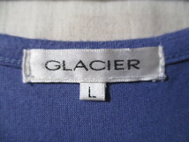 【GLACIER】カットソー 半袖 サイズＬ色ブルー身丈61身幅46/EAS_画像2