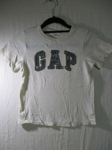 【GAP】半袖Tシャツ サイズ110色ホワイト身丈44身幅34肩幅30/DAM