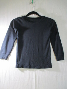 【西松屋】長袖Tシャツ サイズ130色ブラック身丈44身幅31/CAZ