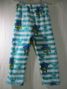 [ pyjamas ] trousers only size 110 color green waist 45/CAR