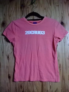 【GRU】TシャツサイズＳ色ピンク身丈48身幅38肩幅36/BAH