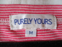 【PURELY YOURS】カットソー サイズＭ色レッド身丈48身幅38/DAH_画像2