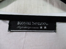 【Royal Sense】長袖 Tシャツ サイズ2色ホワイト身丈59身幅37/BAY_画像2