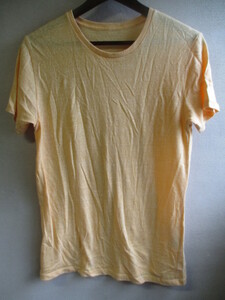 【DALUC】 半袖Tシャツ メンズ サイズ:Ｍ 色:イエロー 身丈:67 身幅:44 肩幅:41/KAJ