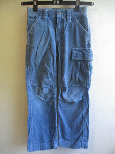[ Uniqlo ] corduroy trousers Kids size :110 color : blue length :63 width of a garment :25/AAU