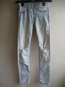 【H&M】 パンツ キッズ サイズ:120 色:ライトブルー 身丈:72 身幅:26/MAQ