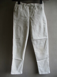 [ Uniqlo ] pants Kids size :110 color : white length :63 width of a garment :23/MAR