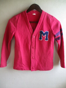 [GU] cardigan Kids size :130 color : pink length :50 width of a garment :37 shoulder width :33/AAH