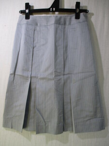 【MICHEL KLEIN】スカート サイズ36色グレー身丈53身幅31/GAA