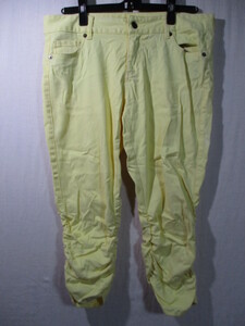 [RyuRyu] Sabrina pants size w70 color yellow length 73 width of a garment 38/GAT