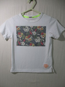 【BACK NUMBER KIDS】半袖Tシャツ サイズ120色ホワイト身丈44/HAY