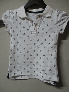 【ЧЕРОКИ】 Рубашка-поло размер 100 цвет белый 身丈40 / LAP