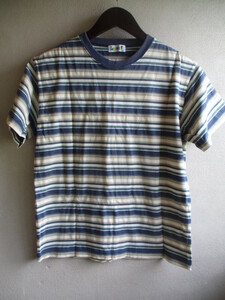 【Lavat】 Tシャツ キッズ サイズ:160 色:ブルー 身丈:58 身幅:41 肩幅:40/NAM