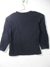 【BLUE COUNTRY】長袖Tシャツ サイズ120色ブラック身丈44/HAY_画像2