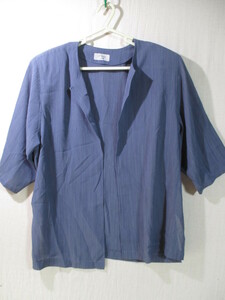 【Mario DARIYA】ジャケット サイズ15号色ブルー身丈65身幅57/HAO
