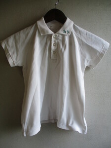 [ polo-shirt ] Kids size :130 color : white length :46 width of a garment :35 shoulder width :28/AAZ