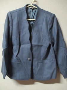 【Elegance】ジャケット サイズＭ色グレー身丈60身幅45肩幅37/KAG