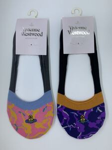 vivienne westwood ヴィヴィアンウエストウッド レディースソックス カモフラージュオーブカバーソックス2点セット 090 910 新品未使用品