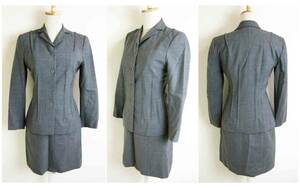  Italy made #PHILOSOPHY AlbertaFerretti[firosofi- Alberta Ferretti ] gray jacket skirt setup suit 2