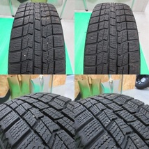 キューブ 175/65R14 冬用2019年スタッドレス 65%-90%山 AUTOBACS NorthTrek N3i 4本 4穴PCD100 +45 フィット bB サクシード 中古新潟_画像9