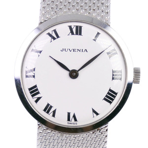 JUVENIA ジュベニア cal.825 腕時計 SS シルバー 手巻き アナログ表示 ユニセックス白 文字盤【53310338】中古