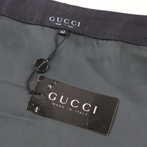 GUCCI グッチ スカート アセテート×シルク 黒 レディース【21270109】中古_画像4