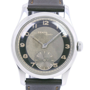 Zenith Zenith Sport (Sports) Bulls AI Vintage Watch SS X Кожаные ручные аналоговые дисплеи мужской серый циферблат [39120212] Используется