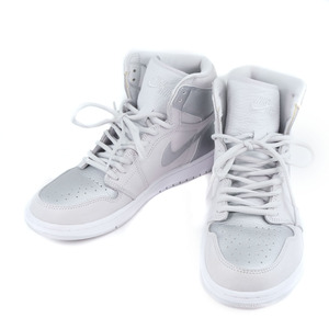 NIKE ナイキ AIR JORDAN1 HIGH エアージョーダン ハイカット DC 1788 029 スニーカー レザー グレー メンズ【15190305】中古