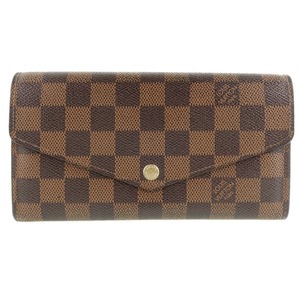 LOUIS VUITTON ルイ・ヴィトン ポルトフォイユ・サラ N63209 長財布 ダミエキャンバス 茶 ユニセックス【59100376】中古