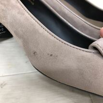 467★ TOD'S トッズ パンプス ヒール タッセル スエードレザー シューズ 36.5A 23.5ほど レディース グレージュ_画像5