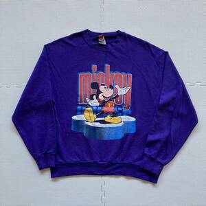 90's Mickey Mouse ミッキーマウス USA製 スウェット トレーナー L