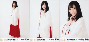 SKE48 仲村和泉 2019 福袋 生写真 3種コンプ