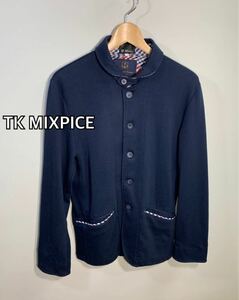 ■TK MIXPICE■NAVY テーラードジャケット:L