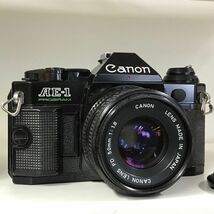 CANON A-1 AE-1 Program + 50mm 1.4 SSC 50mm 1.8 他 一眼レフセット 計 5点セット まとめ ●ジャンク品 [3744TMC]_画像6