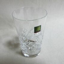 未使用　HOYA　ホヤクリスタル　タンブラーグラス　6個セット　日本製　保谷硝子　クリスタルガラス　切子　カット　ハイボール　ビール　_画像4