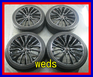 ■中古タイヤホイール■　weds LEONIS VT 20インチ 8.5J +45 5H 114.3 DELINTE D7 245/40R20 99W ブラックポリッシュ 激安 送料無料 I413