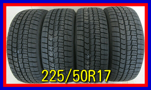 ■新品タイヤ■　225/50R17 94S DUNLOP WINTERMAXX WM02 マークX アコード レガシィ等 冬タイヤ スタッドレス 激安　送料無料　T753