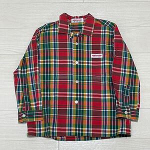 miki HOUSE ミキハウス チェック柄 チェックシャツ ネルシャツ 長袖シャツ キッズ 子供服