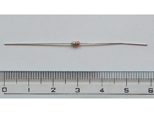 # electron construction 1/4W carbon resistance ( precise 1/6W size )* 1 pcs unit rose .#